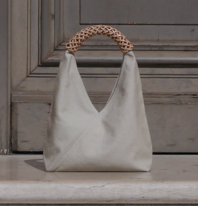 Small Woven Triangle Bag