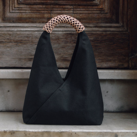 Small Woven Triangle Bag