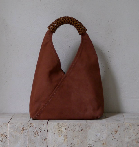 Small Woven Triangle Bag