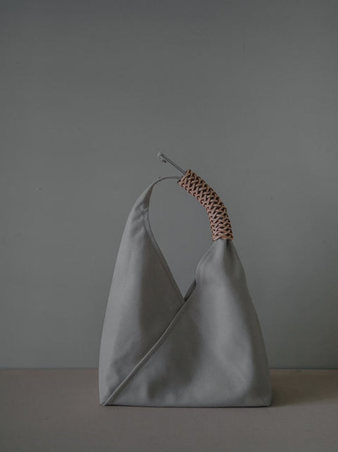 Small Woven Triangle Bag